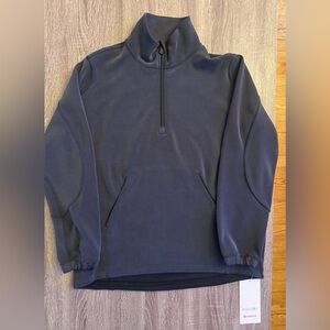 lululemon Blue Softstreme Long Half Zip Sweater